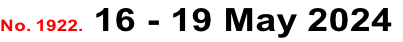 No. 1922. 16 - 19 May 2024