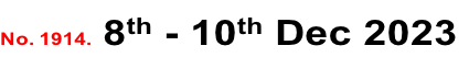 No. 1914. 8th - 10th Dec 2023