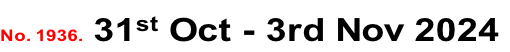 No. 1936. 31st Oct - 3rd Nov 2024