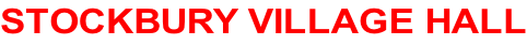 STOCKBURY VILLAGE HALL